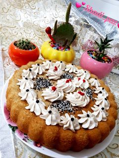 عکسی از دستور کیک نسکافه ای😋
