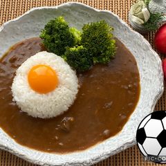 A picture of Japanese Flag 🇯🇵Curry Rice.
