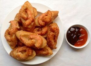 Hình của món Bánh mì chiên tôm.