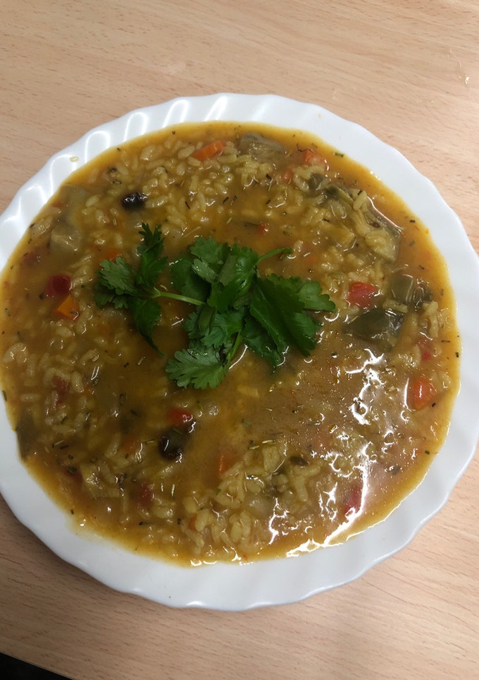 Una foto de 95. Arroz caldoso de verduras (principal arroz)