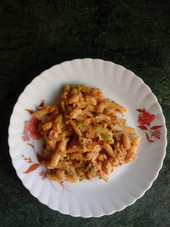 A picture of White Sauce Pasta.
