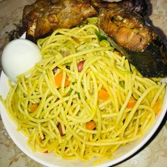 A picture of Title : Veggies Fried Spaghetti.