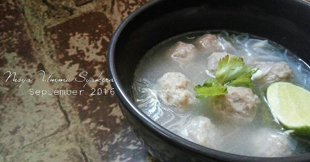 Resep Bakso Sapi Mudah Nan Kenyal Oleh Nesya Ummu Syakira Cookpad