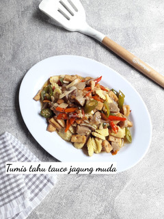 Foto resep Tumis tahu tauco jagung muda