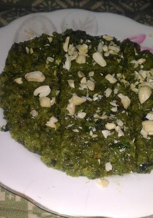 A picture of Green gram burfi.