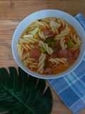 Sup sosis fusilli