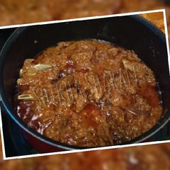 Bhuna mutton masala A picture of Bhuna mutton masala.