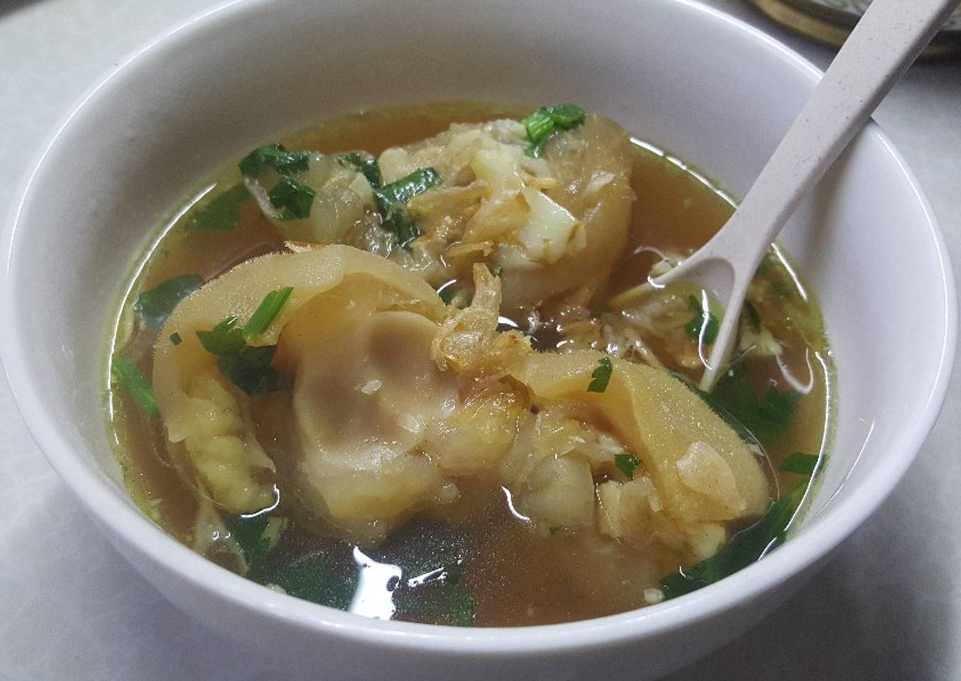 Sop kaki sapi bening tanpa santan