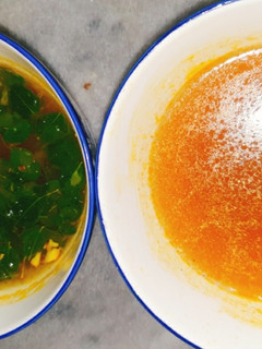 A picture of Drumstick /Moringa leaves soup.