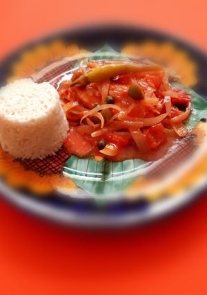 Una foto de Pescado a la Veracruzana