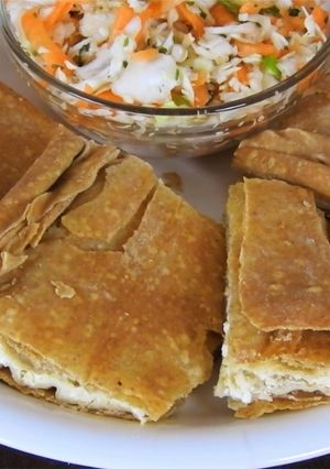 A picture of Classic Cheese Pie with Tahini & Whole Wheat Phyllo.