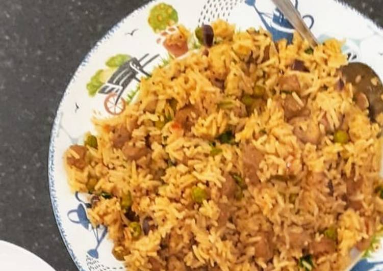 Step-by-Step Guide to Make Award-winning Soya nuggets fried rice