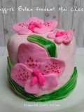 Anggrek Bulan Fondant Mini Cake