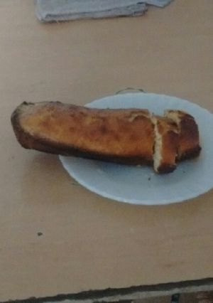 Una foto de Budín de banana, naranja, limón