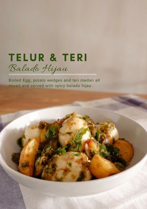 Foto resep Telur & Teri Balado Hijau