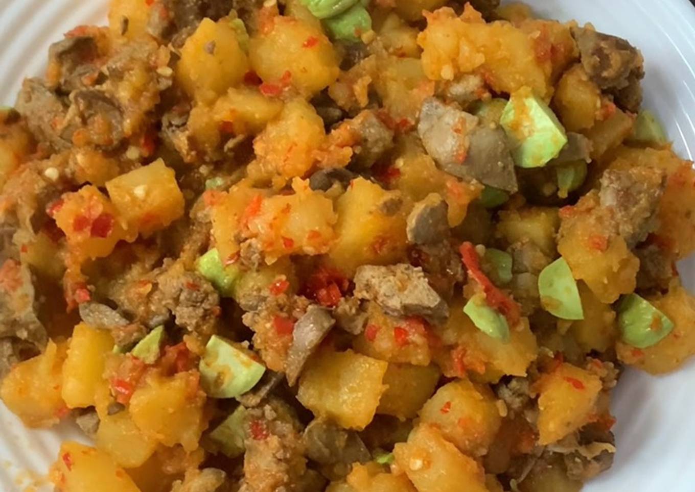Balado Kentang Hati Pete