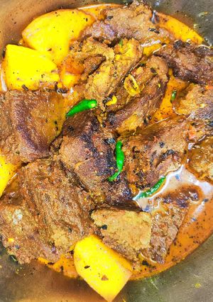 মোচা মটর ডালের কোপ্তা কারি (mocha matar daler kopta curry recipe in Bengali) রেসিপির প্রধান ছবি