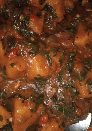 A picture of Yam porriage.