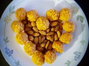 A picture of milk boondi
