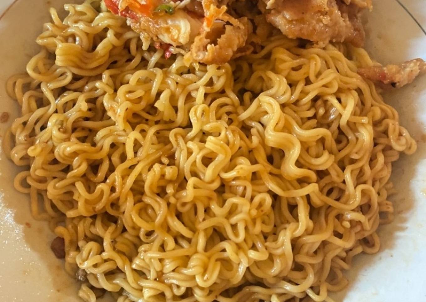 Judul : Mie goreng Ayam geprek