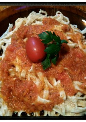Una foto de Fideos integrales caseros 🍝