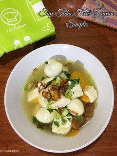 Foto resep Sup Tahu Telur Puyuh Simple