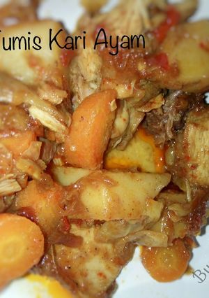 Foto resep Tumis kari Ayam Pedas