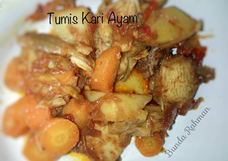 Tumis kari Ayam Pedas