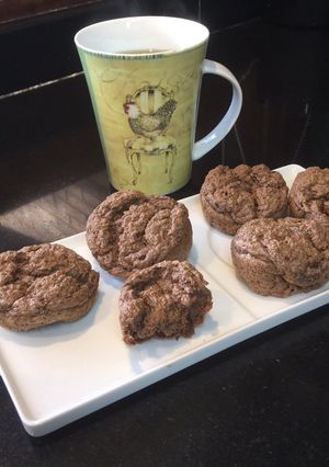 Una foto de Muffins de chocolate SIN HARINA
