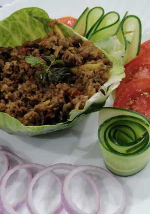 A picture of Mutton qeema by chef tayyaba.