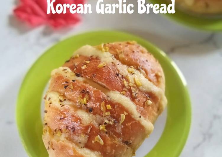 Korean Garlic Bread (Roti Tanpa Ulen, Tanpa Cream Cheese)