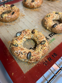 Una foto de Bagels saludables