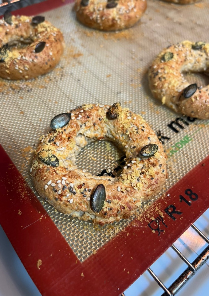 Una foto de Bagels saludables