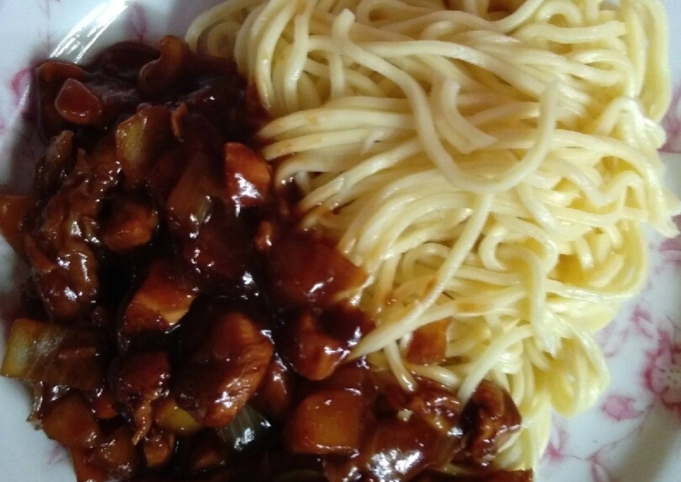 Jajangmyeon tanpa kedelai hitam ala ala