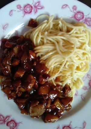 Foto resep Jajangmyeon tanpa kedelai hitam ala ala