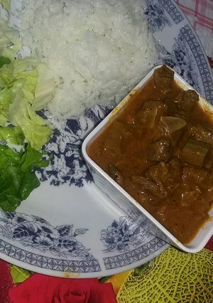 صورة لوصفة الباميه بصلصة البندوره 😍