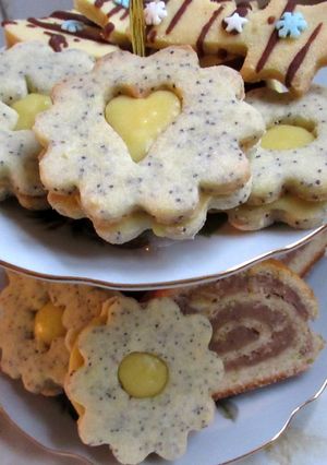 Mákos linzer citromkrémmel (Gluténmentes) recept fotója