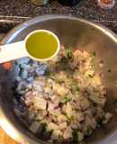 Ceviche de pescado con camarón