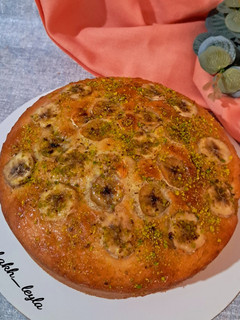 عکسی از دستور کیک موز وکشمش