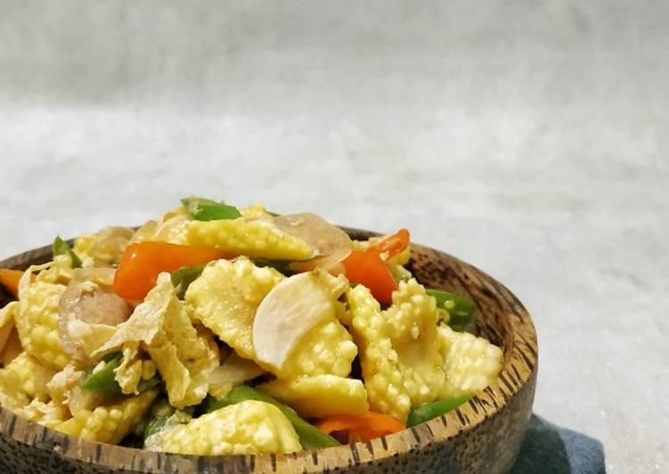 Tumis Putren Buncis Bakso Pedas