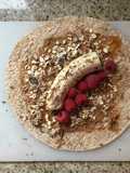 Granola banana wrap