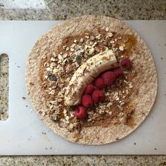 A picture of Granola banana wrap.