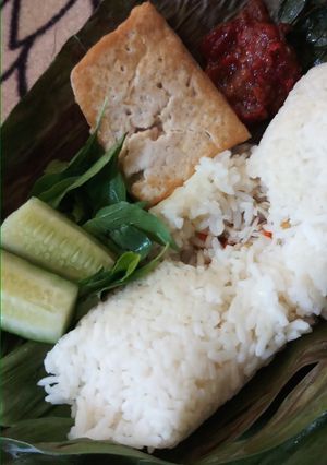 Foto resep Nasi bakar teri