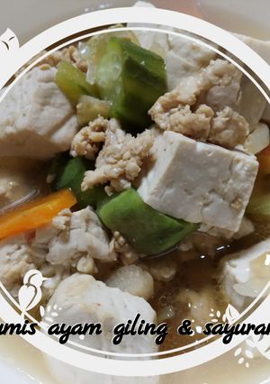 Foto resep Tumis ayam giling & sayuran #menuMPASI 1tahun