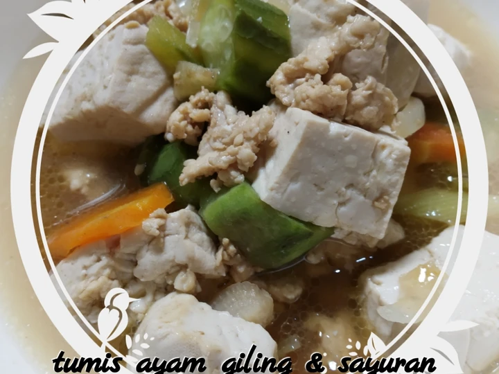 Langkah Gampang Membikin Resep Tumis ayam giling &amp;amp; sayuran #menuMPASI 1tahun yang Sempurna Anti Ribet, Sempurna