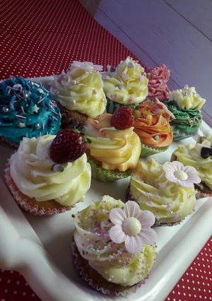 Cupcake gluténmentesen és laktózmentesen recept fotója