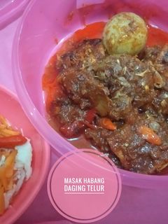 Foto resep Masak Habang Daging Telur