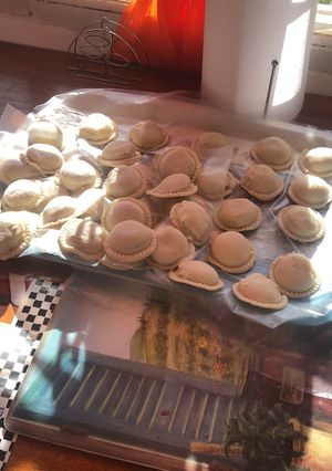 Una foto de Sorrentinos de pollo y espinaca (sin gluten)