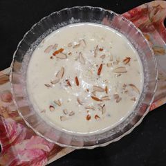 A picture of Badam Payasam (Almond Kheer).