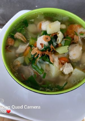 Foto resep Sup ayam bakso 💙